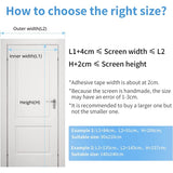 Mosquito Net Door Magnetic Fly Screen Anti-mosquito MYCARBON 80X200CM White