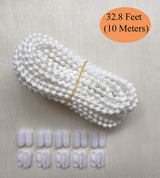 Roller Blind Bead Chain 10 Meters with 10 Connectors - Top-Down View