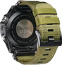 GARMIN Fenix 7X Pro 6X Compatible 26mm Military Nylon Replacement Strap Army Green