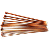 Bamboo Chopsticks Set Single Pointed Carbonated 2mm-10mm 36pcs - Front View