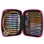 13 pairs of interchangeable needles, circular needles with 2.75 mm–10 mm