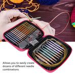 13 pairs of interchangeable needles, circular needles with 2.75 mm–10 mm