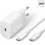 Compatible with Samsung A25 A15 A05 A05s A35 A55 Charger and Cable 25W White Type-C Fast Charging