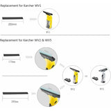 2pcs 280mm Window Washer Replacement Blades Window Cleaning Blade Rubber Scraper Accessories Refill Replacement for Karcher WV2 WV5 - Top-Down View