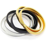 3 pairs of anti-slip sleeve holders, sleeve holders, elastic metal bracelets for long-sleeved shirts, to fix long sleeves, for waiters, women and - Top-Down View