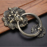 Bronze Lion Head Door Knocker Elegant Classic Home Decor