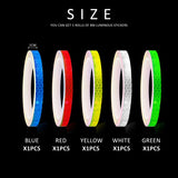 Reflective Stickers for Bicycle, Color Reflective Tape, Self-Adhesive Safety Tape, Waterproof Warning Tape (1cm*8m) - Front View