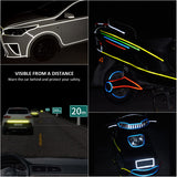 Reflective Stickers for Bicycle, Color Reflective Tape, Self-Adhesive Safety Tape, Waterproof Warning Tape (1cm*8m) - 45-Degree Angle