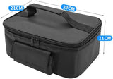 12V Car Insulated Bag, Electric Picnic Bag, Lunch Bag, Foldable Bag for Carrying Picnic Food - 29cm x 21cm x 11cm - Side View