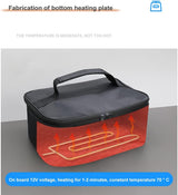 12V Car Insulated Bag, Electric Picnic Bag, Lunch Bag, Foldable Bag for Carrying Picnic Food - 29cm x 21cm x 11cm