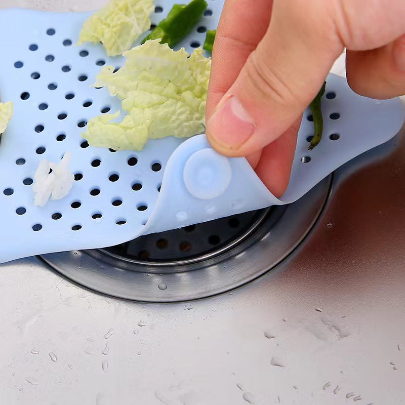 Silicone Drain Cover Filter for Bathtub Sink Shower Green