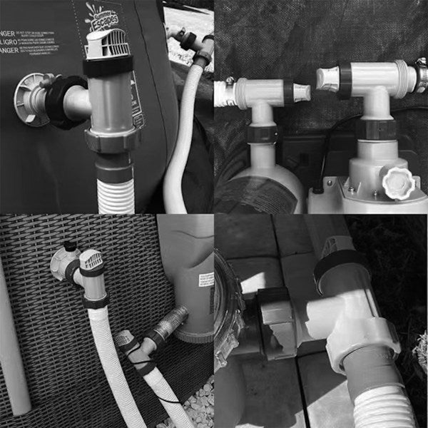 Intex 2-pack above ground valve with piston, gaskets and nuts