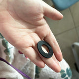 3 pcs Connection Seals Gaskets Washers for Coleman for Lay-Z-spa, A and B/C Connection Seals Gaskets (Black) [HK] - Top-Down View