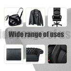 Self-adhesive repair patch artificial leather 50x138 cm Black Black Black Variety