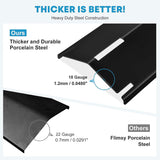 Adjustable Heat Spreaders 4pcs 30-53cm Heating Plate Set Compatible with Most Gas Grills - 45-Degree Angle