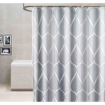 Grey Waterproof Washable Mildew Proof Polyester Shower Curtain 120x180 cm
