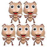 Large Ant Balloons 5 pcs Light Brown 75.00X48.00X4.00CM Animal Theme Cartoon Foil Balloons