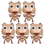 Large Ant Balloons 5 pcs Light Brown 75.00X48.00X4.00CM Animal Theme Cartoon Foil Balloons