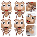 Large Ant Balloons 5 pcs Light Brown 75.00X48.00X4.00CM Animal Theme Cartoon Foil Balloons - Front View