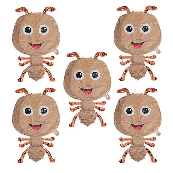 Large Ant Balloons 5 pcs Light Brown 75.00X48.00X4.00CM Animal Theme Cartoon Foil Balloons