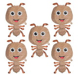 Large Ant Balloons 5 pcs Light Brown 75.00X48.00X4.00CM Animal Theme Cartoon Foil Balloons