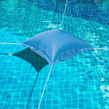 Extra thick winter air cushion for above ground pools, prevents ice damage Blue - Front View