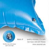Extra thick winter air cushion for above ground pools, prevents ice damage Blue - Side View