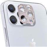 Diamond Camera Lens Cover Compatible with iPhone 12 Pro Max Protective Sticker Rose Gold