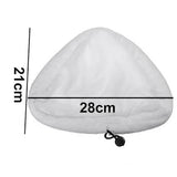 Compatible with H2O X5 Microfiber Steam Mop Pads 6-Pack Washable Replacement - Side View