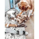 Dog Toys with Squeak and Rattles 3-Pack Plush Chew Toys for Large Medium Dogs - Front View