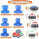 12pcs Sink Faucet Aerator Replacement with 5pcs Removable Key Tool Compatible with Oral-B and Braun M16.5 18.5 21.5 24mm