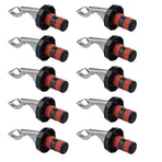 Wine Cork Stoppers 10 Pack Reusable Airtight Leakproof Seal for Beverage Bottles Manual Expanding Design