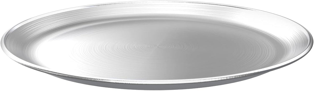 Stainless Steel Pizza Pan Round Pizza Tray, Round Pizza Plate For Pie Cookie Pizza Cake, Non Toxic & Heavy Duty, Brushed Finish & Easy Clean & Diameter 11.8 Inch
