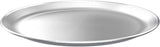 Stainless Steel Pizza Pan Round Pizza Tray, Round Pizza Plate For Pie Cookie Pizza Cake, Non Toxic & Heavy Duty, Brushed Finish & Easy Clean & Diameter 11.8 Inch - Front View
