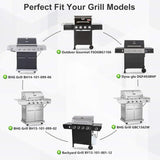 Heat Tents for Dynaglo Dyna-Glo DGF493BNP, Backyard Grill BY13-101-001-12 BY14-101-001-02, BHG BH13-101-099-01 BH15-101-099-02 GBC1562W Grills, 4-Pack Heat Plates Heat Shields - Front View
