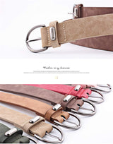 Women Fashion PU Leather Dress & Jeans Waist Belt for Girls and Ladies Classic Buckle - Front View