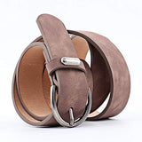 Women Fashion PU Leather Dress & Jeans Waist Belt for Girls and Ladies Classic Buckle - Top-Down View