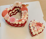 Siking Stainless Steel 4 / 6 / 8 Inch Heart Cake Ring Mold Heart Cutter Pancake Mold For Mousse Cheese Cookie Salads Onigiri (Heart) H 11- 2 - Top-Down View