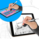 Artist Drawing Glove Digital Art Glove for Sketching Drawing Gloves for Tablet Paper Coloring Stylus Pen - Top-Down View