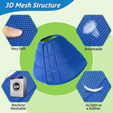 Soft Dog Cone for Dogs After Surgery, Breathable Dog Cones for Large Medium Small Dogs and Cats Anti-Lick Protective Wound,Adjustable Dog Recovery Cone Collar, Elizabethan Collar for Pet (M) - Front View
