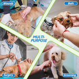 Soft Dog Cone for Dogs After Surgery, Breathable Dog Cones for Large Medium Small Dogs and Cats Anti-Lick Protective Wound,Adjustable Dog Recovery Cone Collar, Elizabethan Collar for Pet (M) - Side View