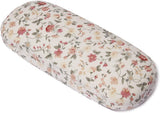 Eyeglasses Cases, Polersun Slim Retro Floral Pattern Glasses Case for Women Ladies Girls - Top-Down View