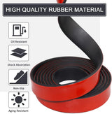 Adhesive Rubber Strips with Adhesive Backing Self Stick Neoprene Solid Rubber Sheets Rolls Strips for Gaskets Pads Seals Crafts Protection (1