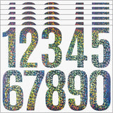 Reflective Mailbox Numbers Stickers,60 PCS Self Adhesive Vinyl Waterproof Number Stickers,6 Sheets Large 3 Inch 0-9 House Numbers,for Mailbox,Signs, Door, Cars,Garbage Bins,Address Numbers(Reflective)