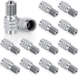 16 Pack Double Valve Stem Cap Inflate Tire Valve Caps Flow Through Tires Cap for High Pressure Truck Car RV Semi Bus Tires
