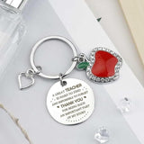 Personalized Teacher Appreciation Keychain, Thank You Gifts for Teachers - Side View