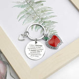 Personalized Teacher Appreciation Keychain, Thank You Gifts for Teachers - Top-Down View