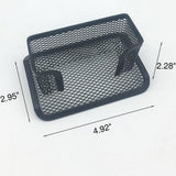 4 Pcs Desktop Mesh Business Card Holder Memo Holder for School Office Desk - Front View