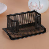 4 Pcs Desktop Mesh Business Card Holder Memo Holder for School Office Desk - Side View