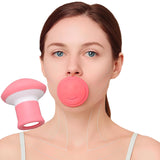 Jaw Exerciser,Double Chin Reducer,Facial Yoga for Skin Tighten Firm,Face Exerciser& Jawline Shaper, Jaw Trainer,Facial and Neck Exercise for Women and Men,Double Chin Breathing Exercise Device (Pink)